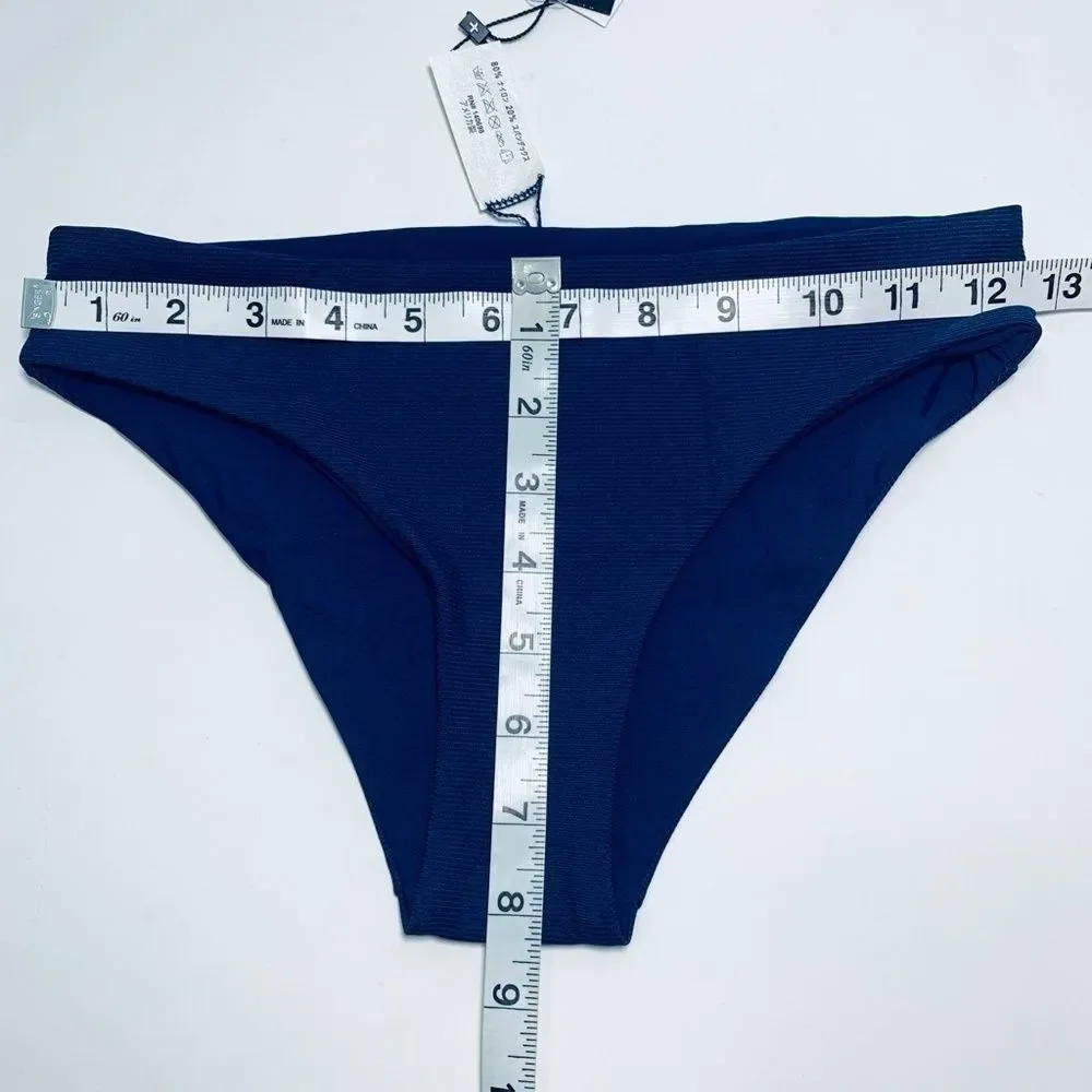 NWT Tavik Ali‎ Full Bikini Bottom Ribbed Cobalt XS